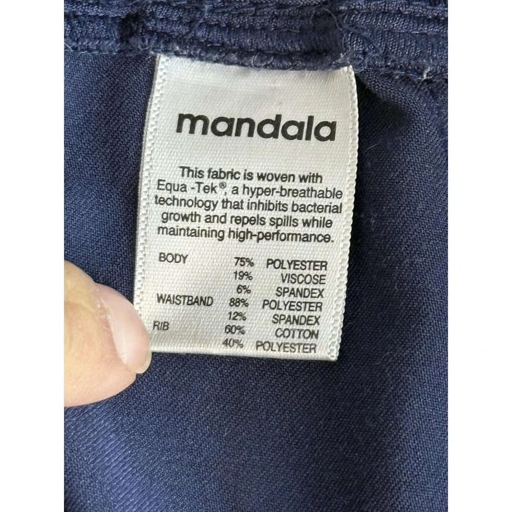 Mandala Jogger Pants Mens M Blue Equa-Tek Breathable Elastic Waist Stretch